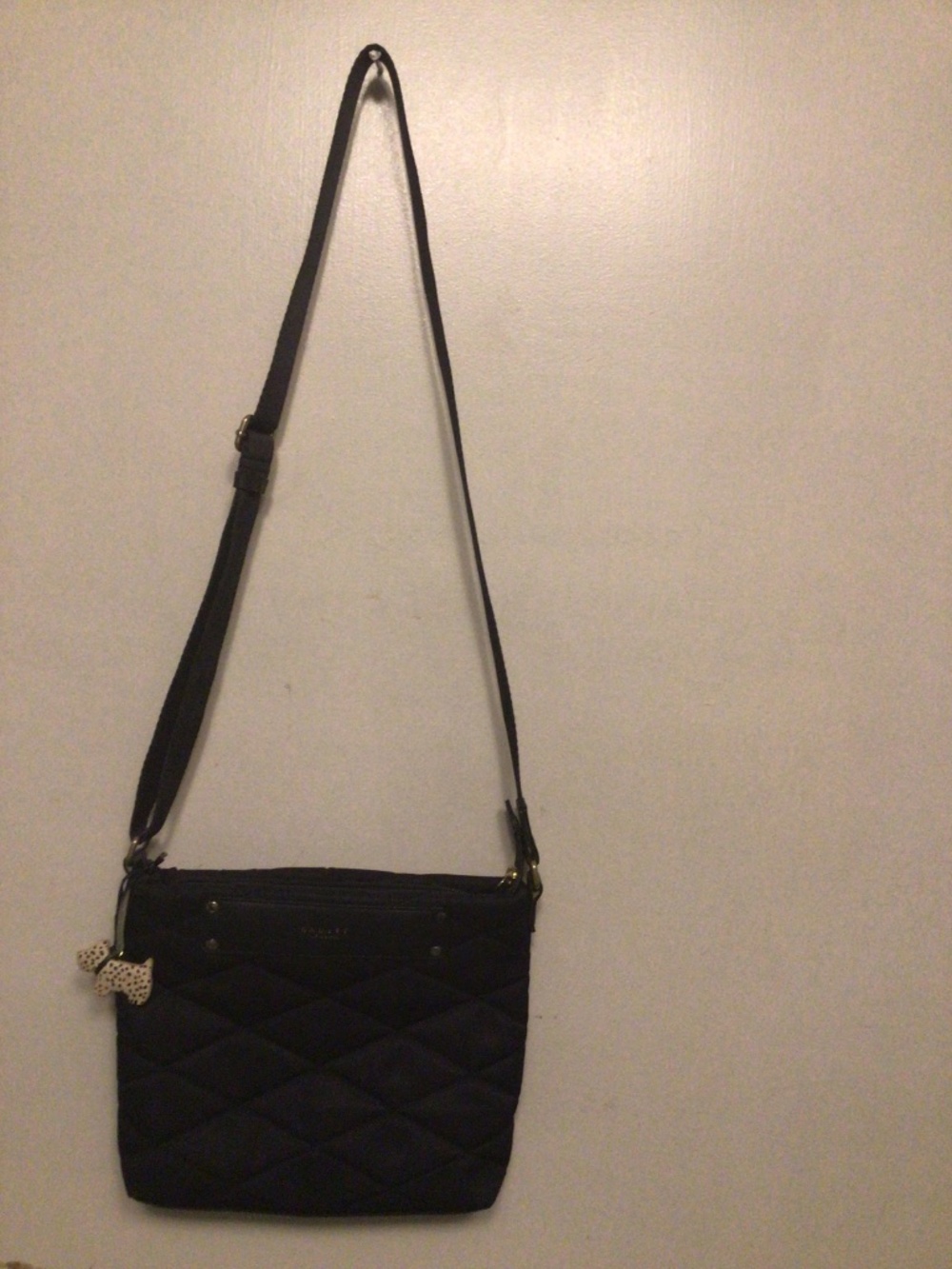 Ridley London quilted cross body bag with adjustable nylon strap - Picture 2 of 11